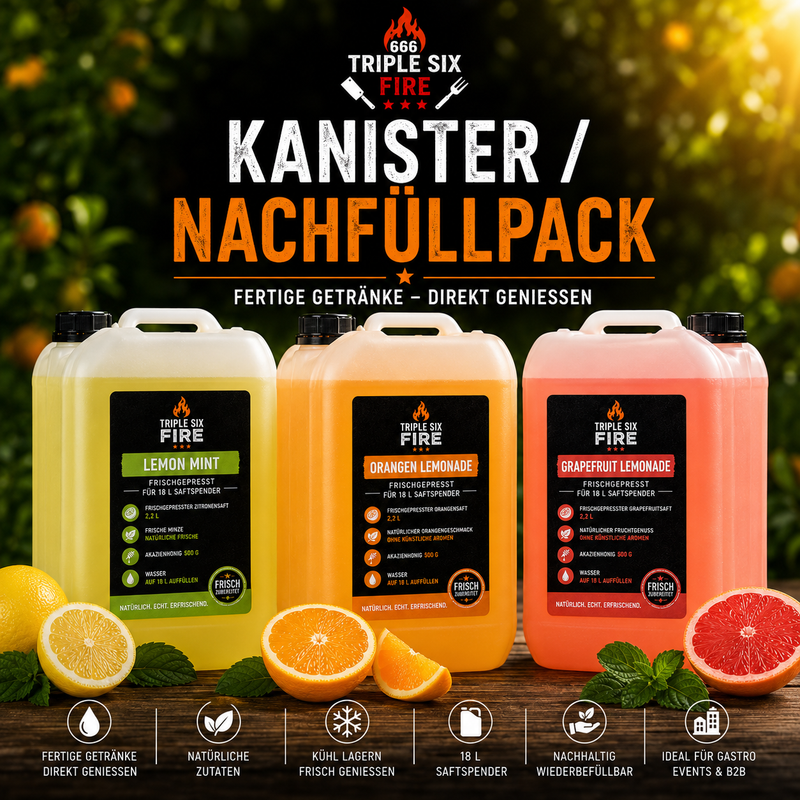TRIPLE SIX FIRE Kanister & Nachfüllpacks Limonade
