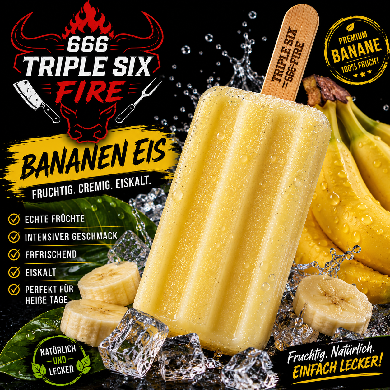 Triple Six Fire Bananen Eis