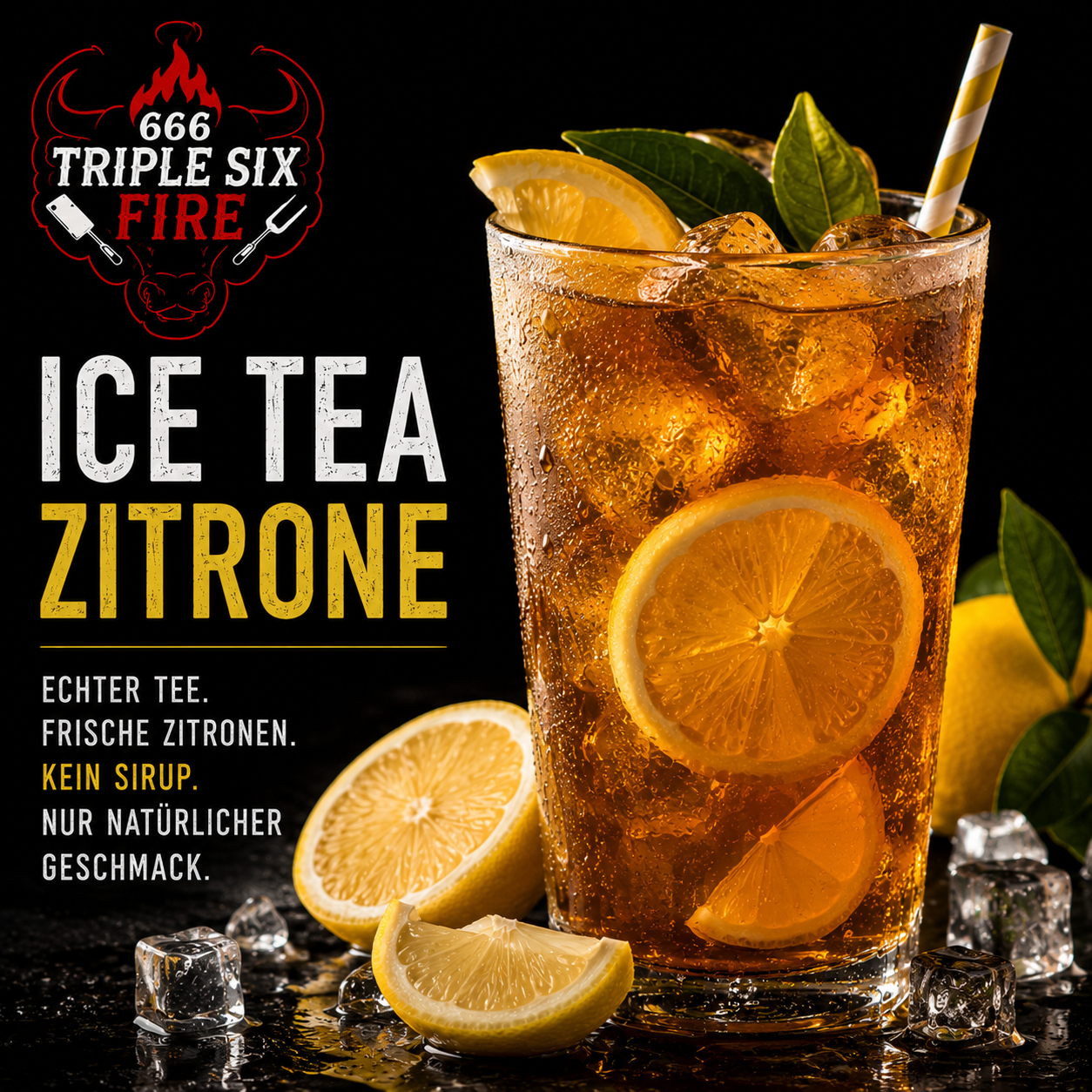 Eis Tee Zitrone